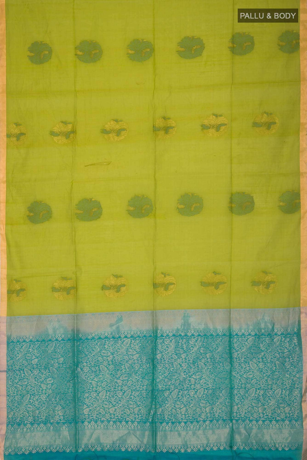 Green Silk Cotton Saree