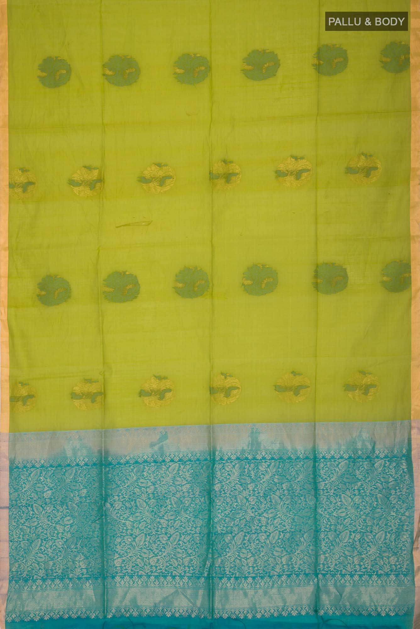 Green Silk Cotton Saree