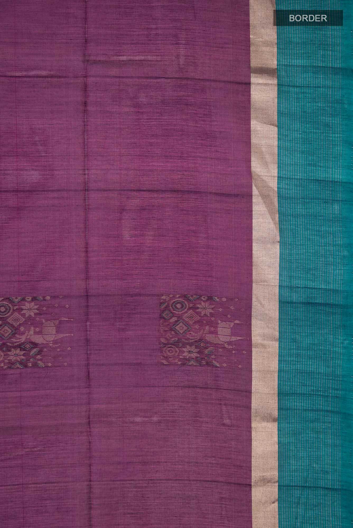 Magenta Silk Cotton Saree