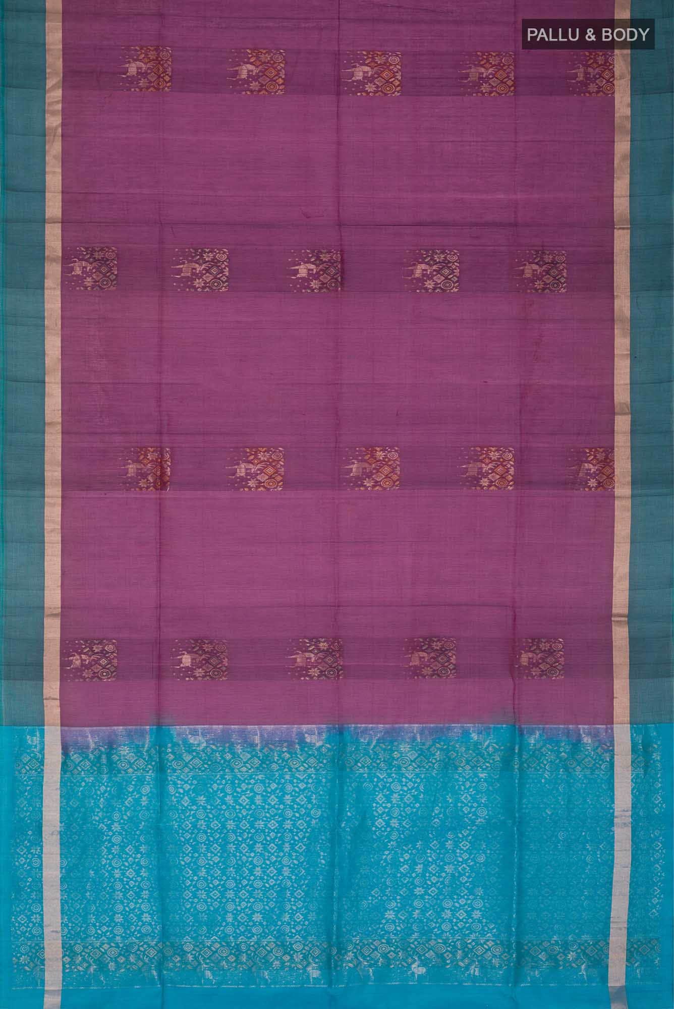 Magenta Silk Cotton Saree