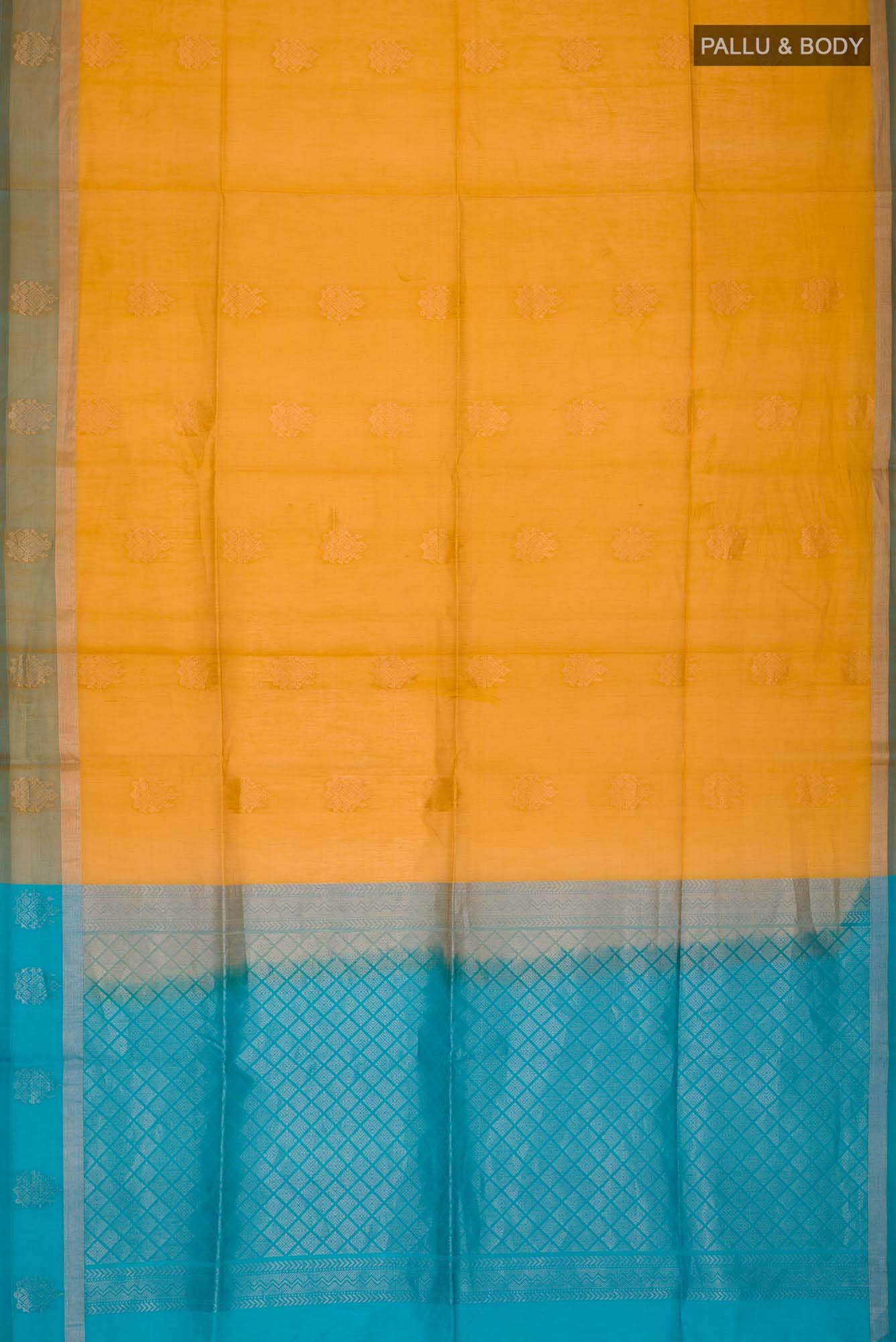 Mustard Silk Cotton Saree