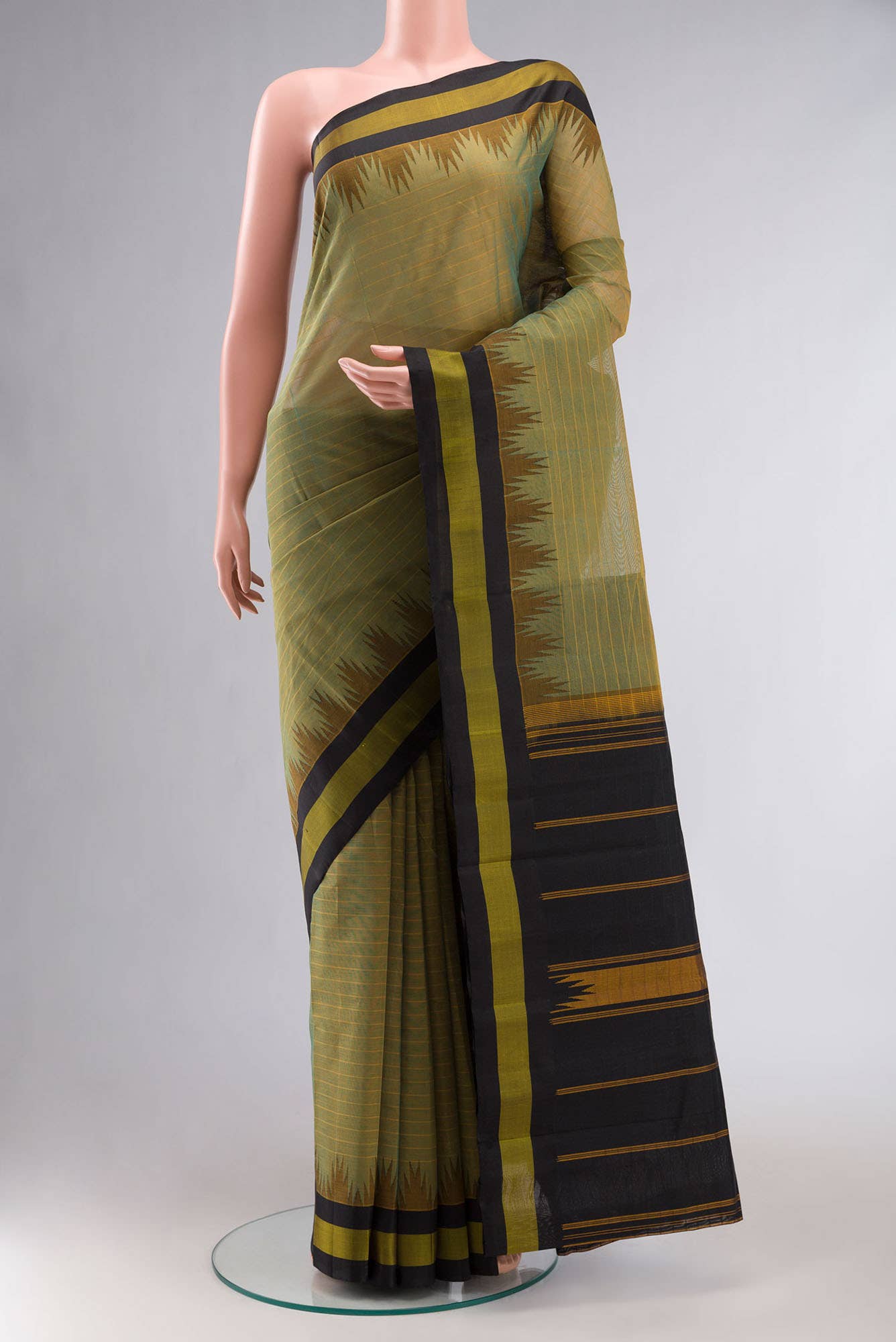 Green Kanchi Cotton Saree