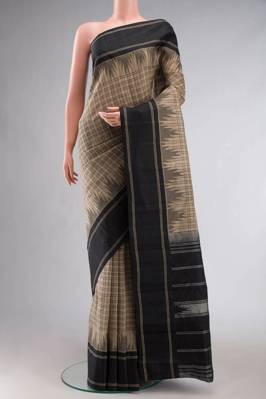 Beige Kanchi Cotton Saree