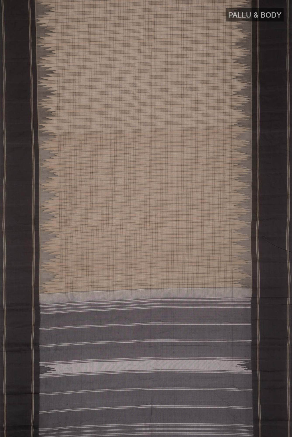 Beige Kanchi Cotton Saree