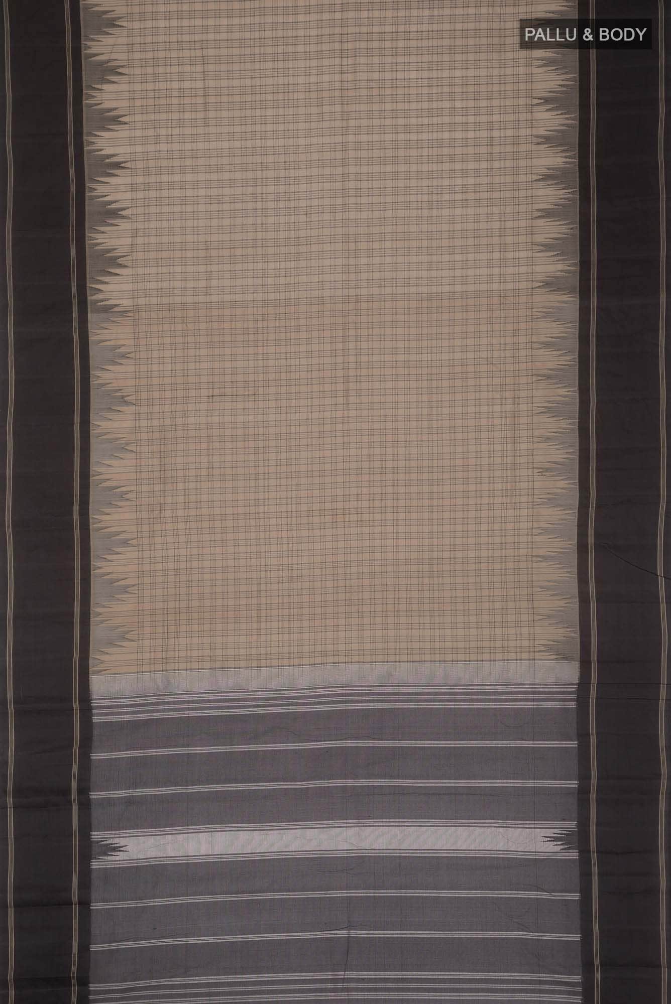 Beige Kanchi Cotton Saree