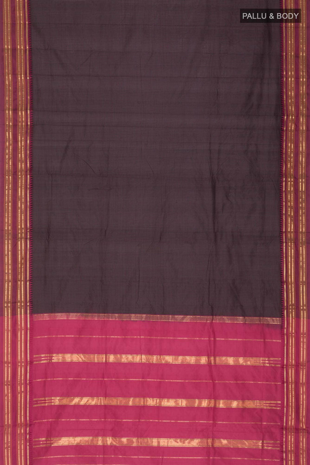 Black Narayanpet Silk Saree