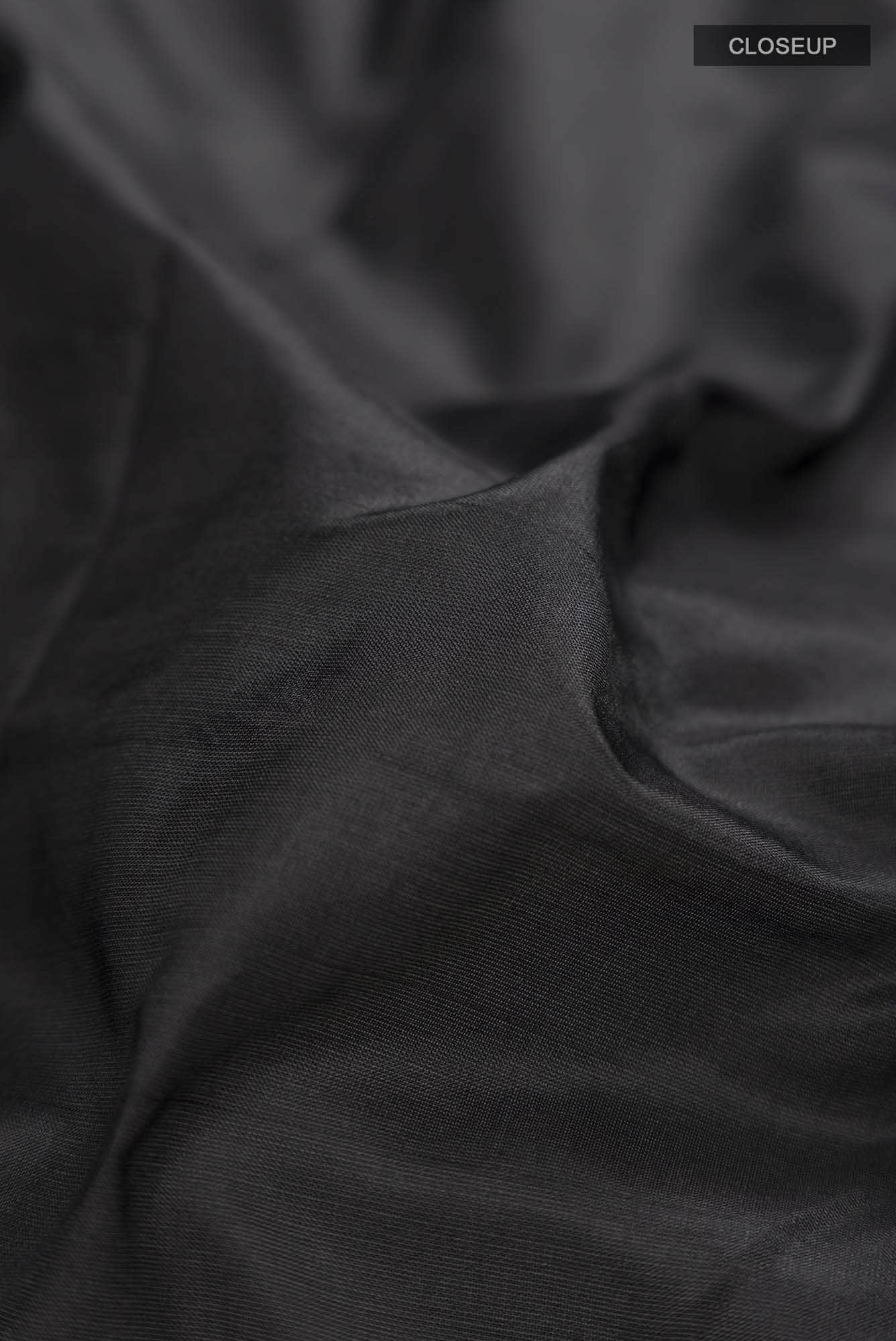 Black Narayanpet Silk Saree