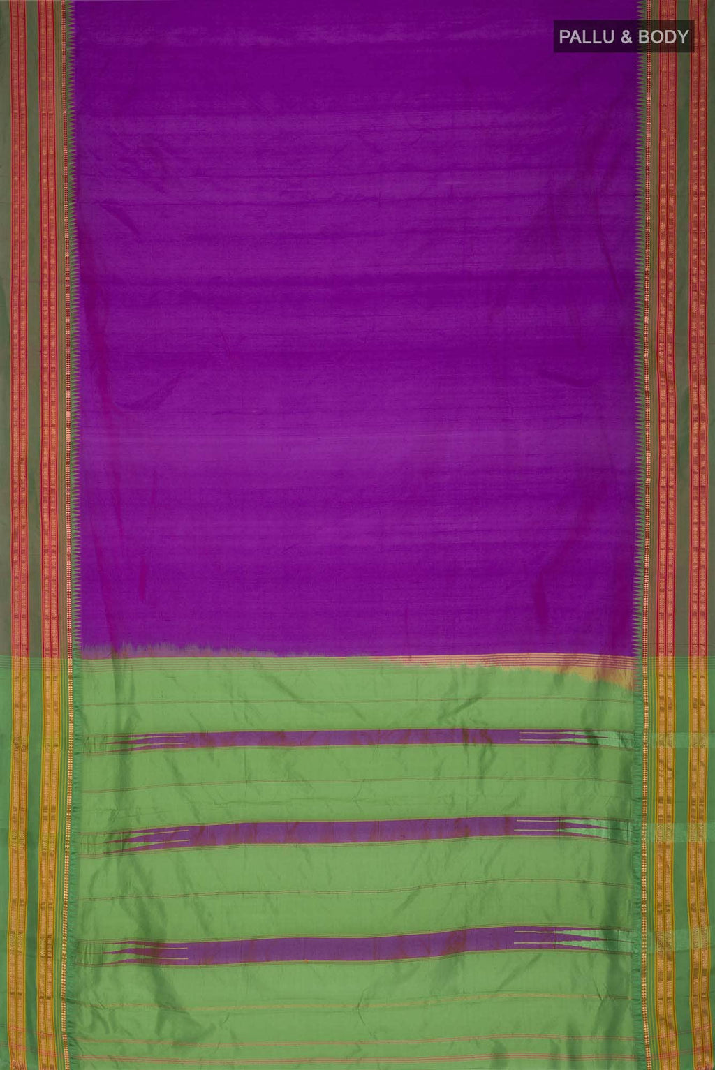 Magenta Narayanpet Silk Saree
