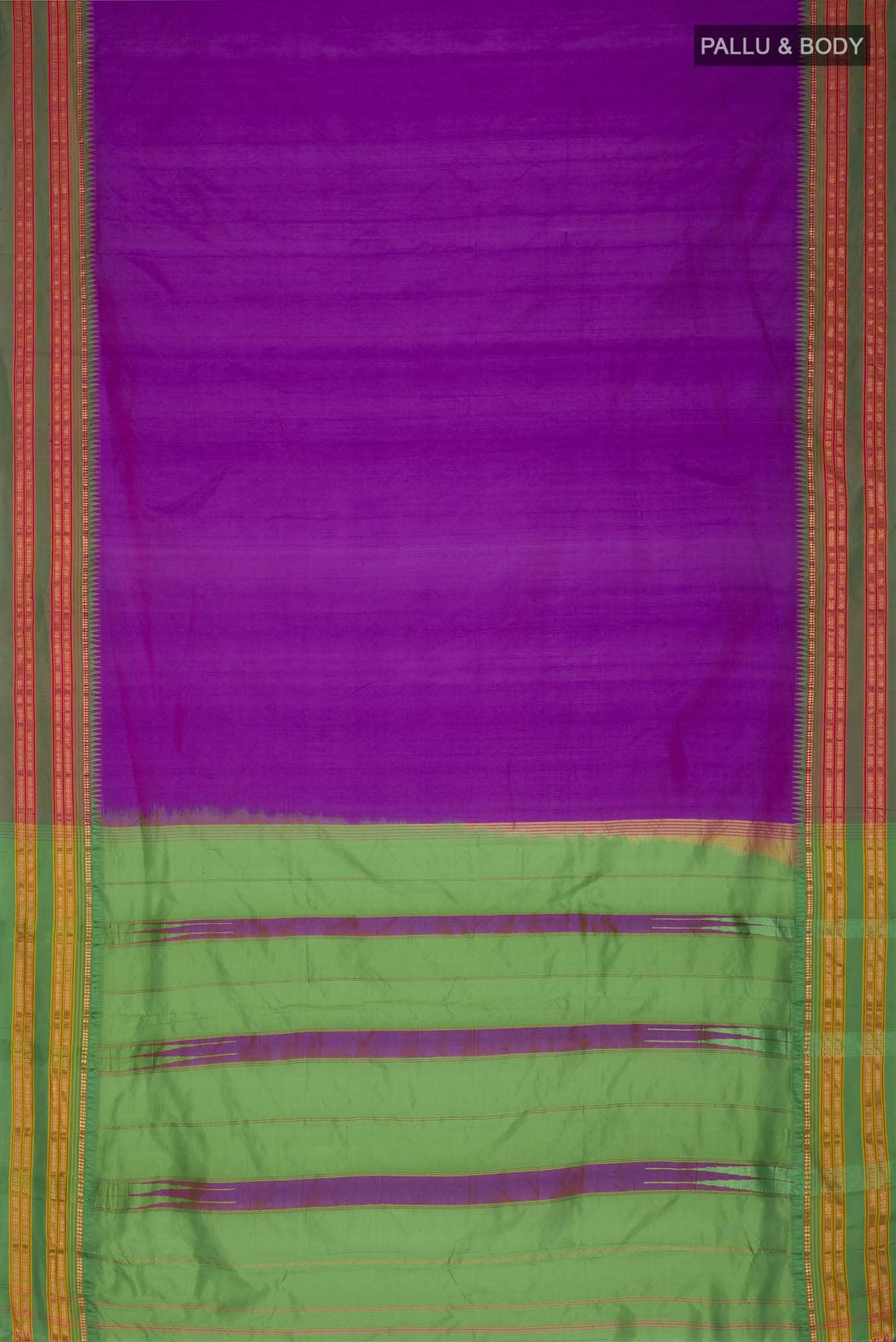 Magenta Narayanpet Silk Saree
