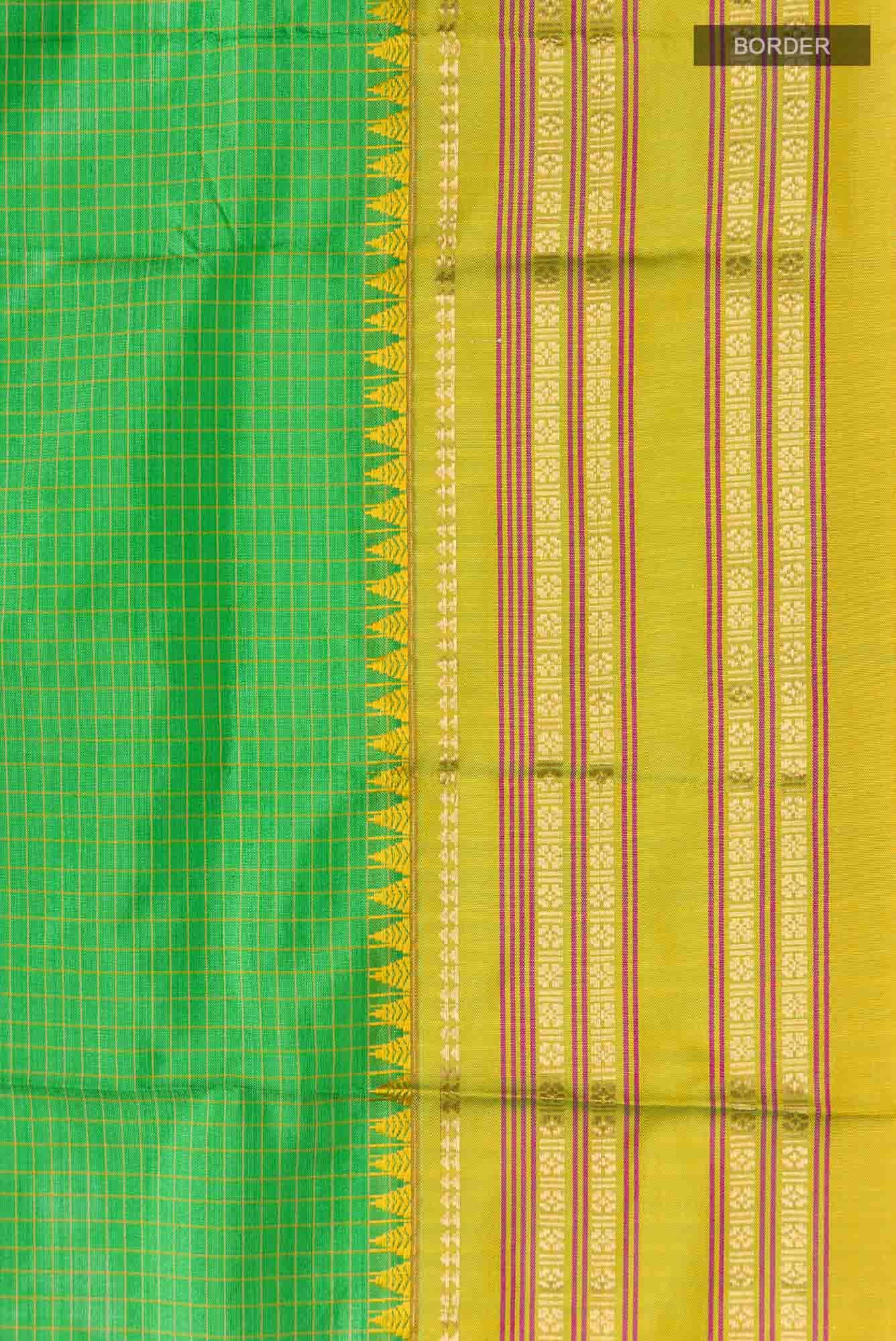 Green Narayanpet Silk Saree