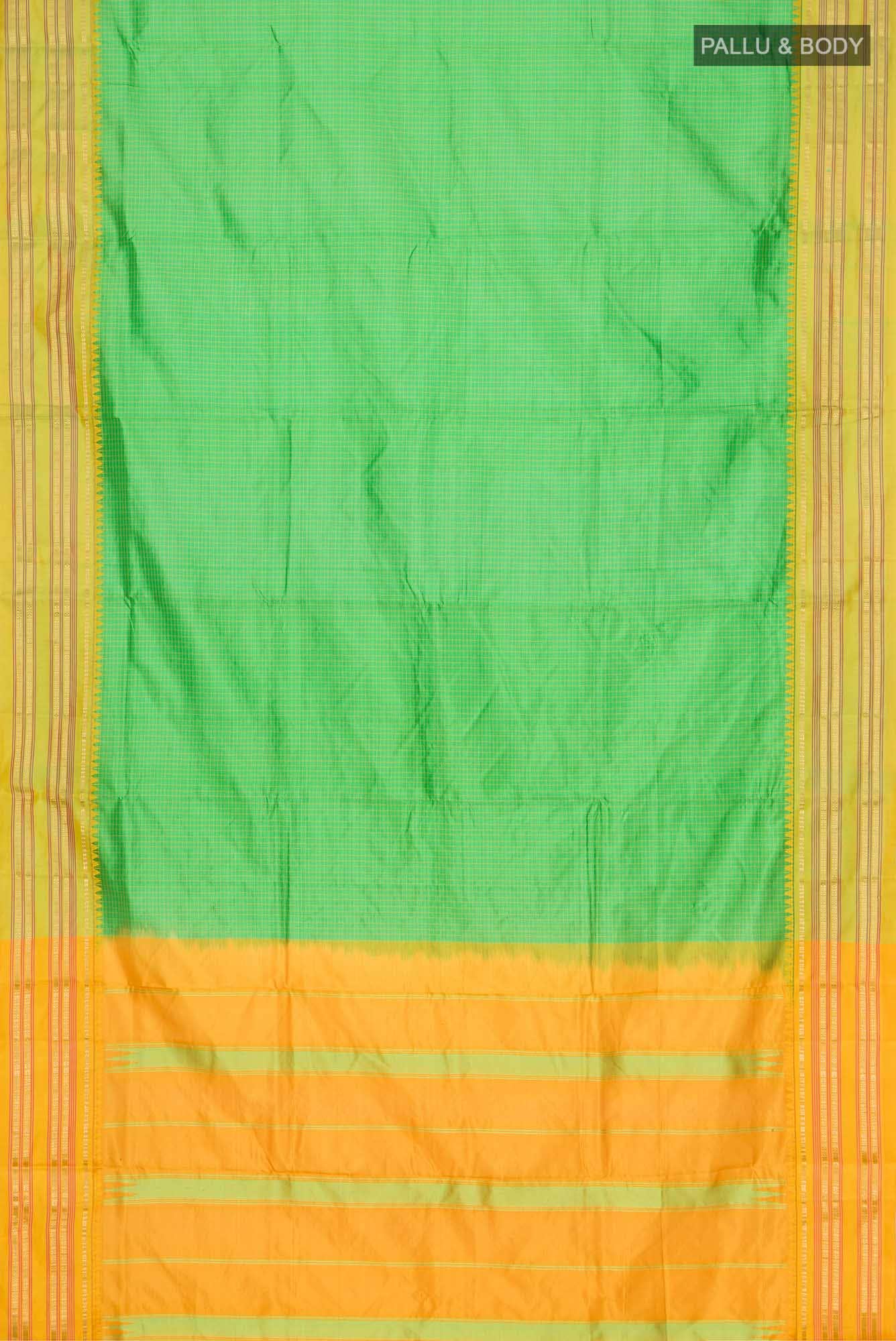 Green Narayanpet Silk Saree