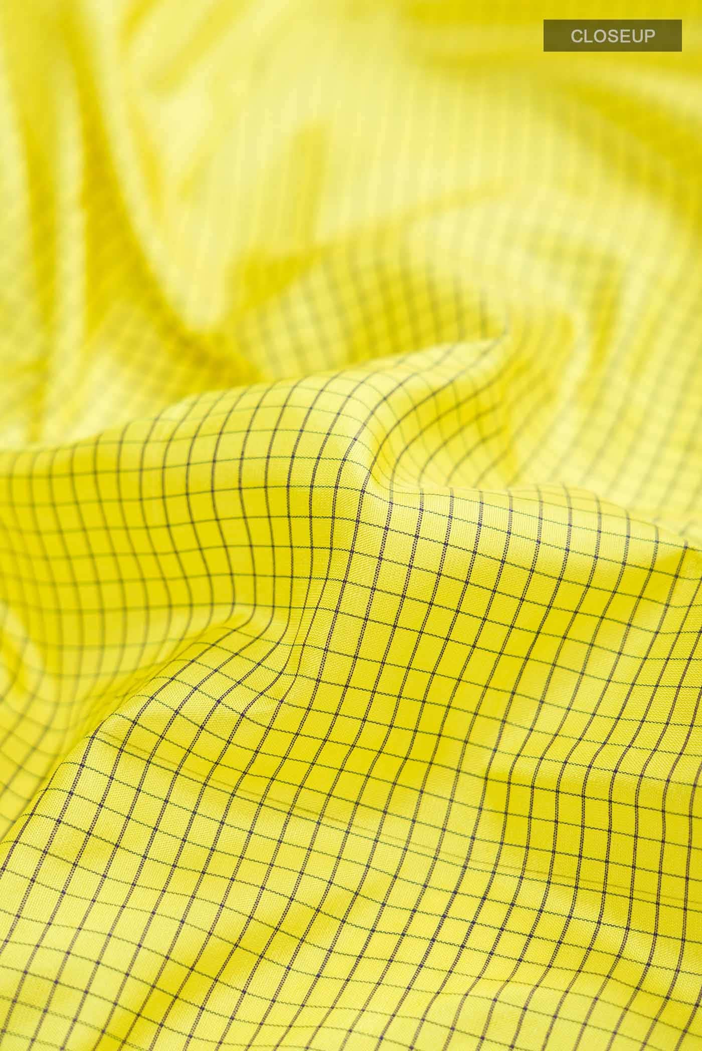 Yellow Narayanpet Silk Saree