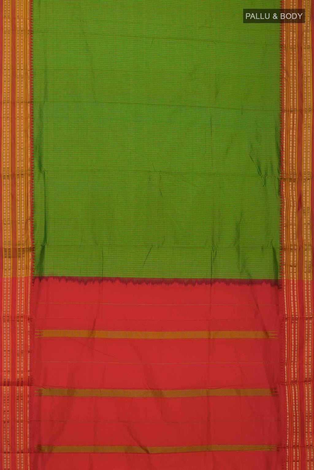 Green Narayanpet Silk Saree