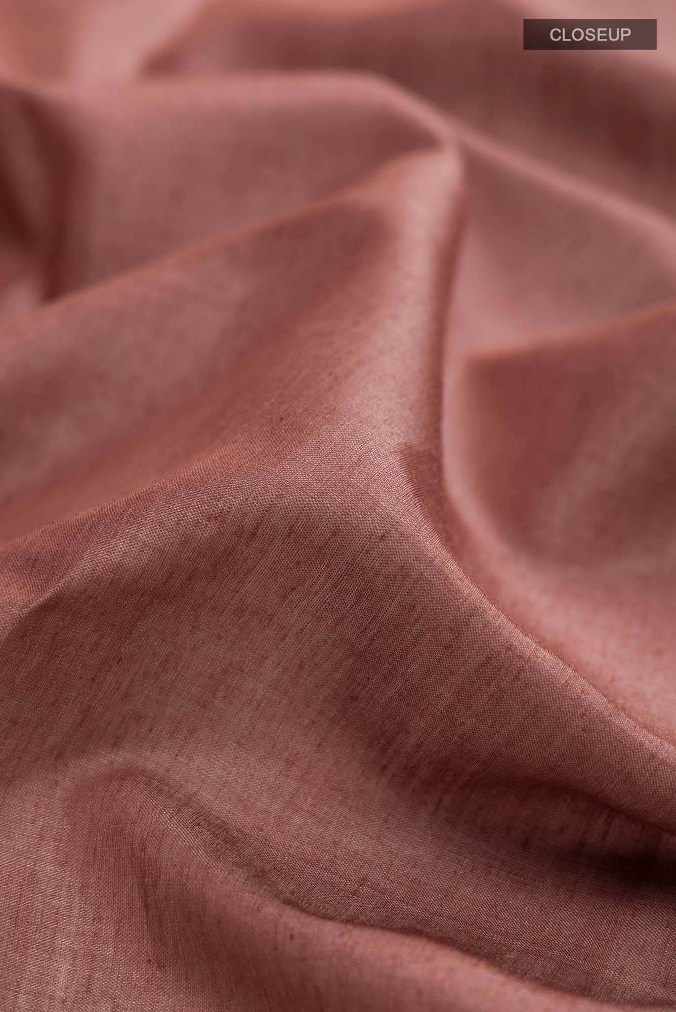 Brown Bhagalpuri Tussar Silk Saree