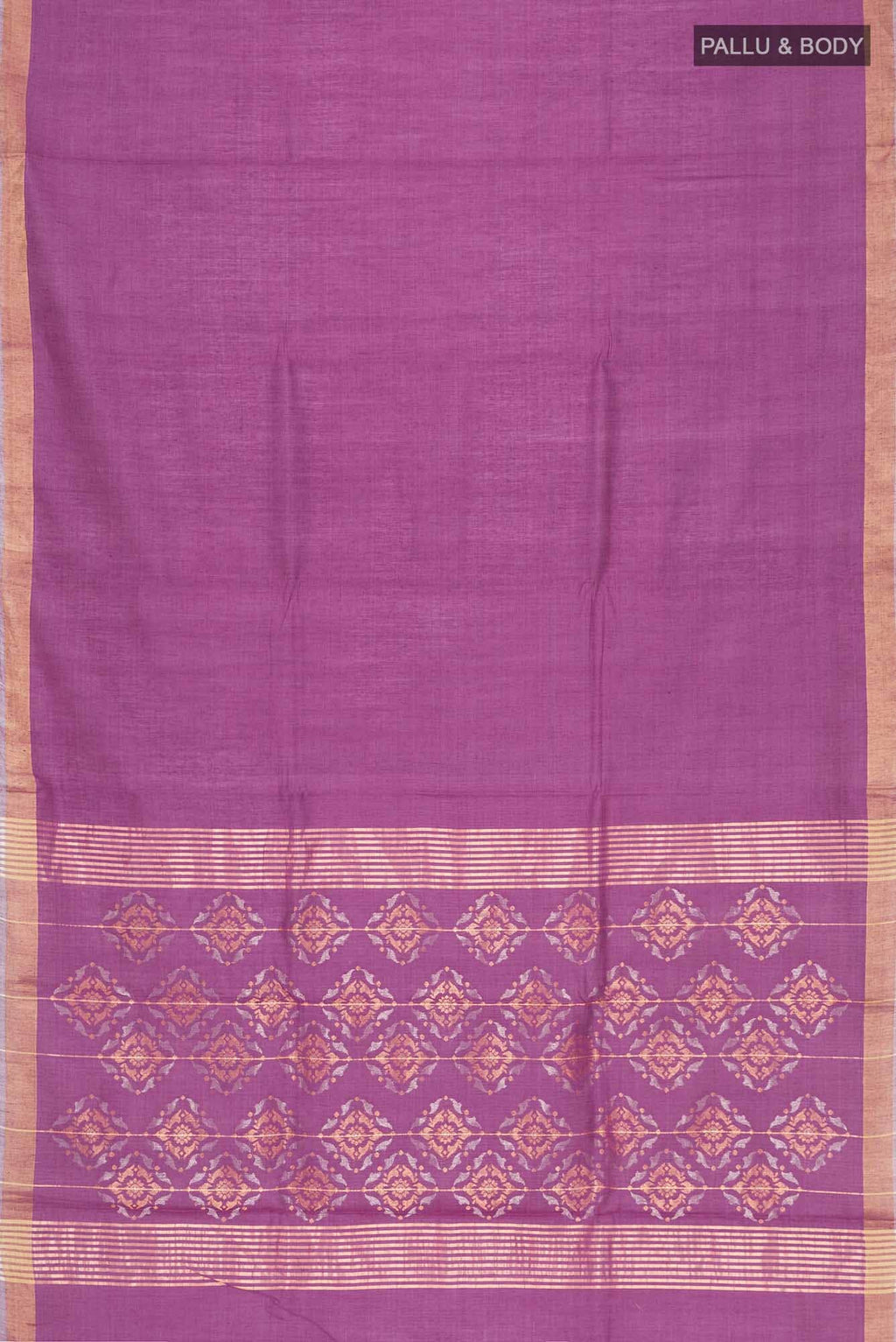 Pink Bhagalpuri Tussar Silk Saree
