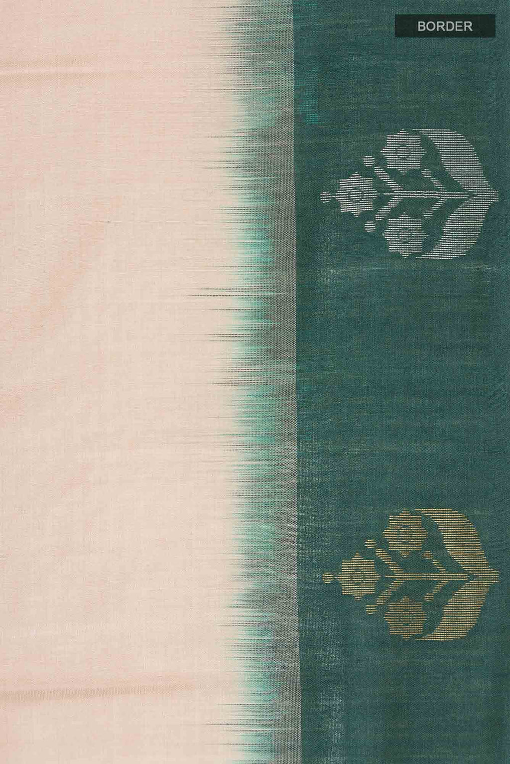 Beige Bhagalpuri Tussar Silk Saree