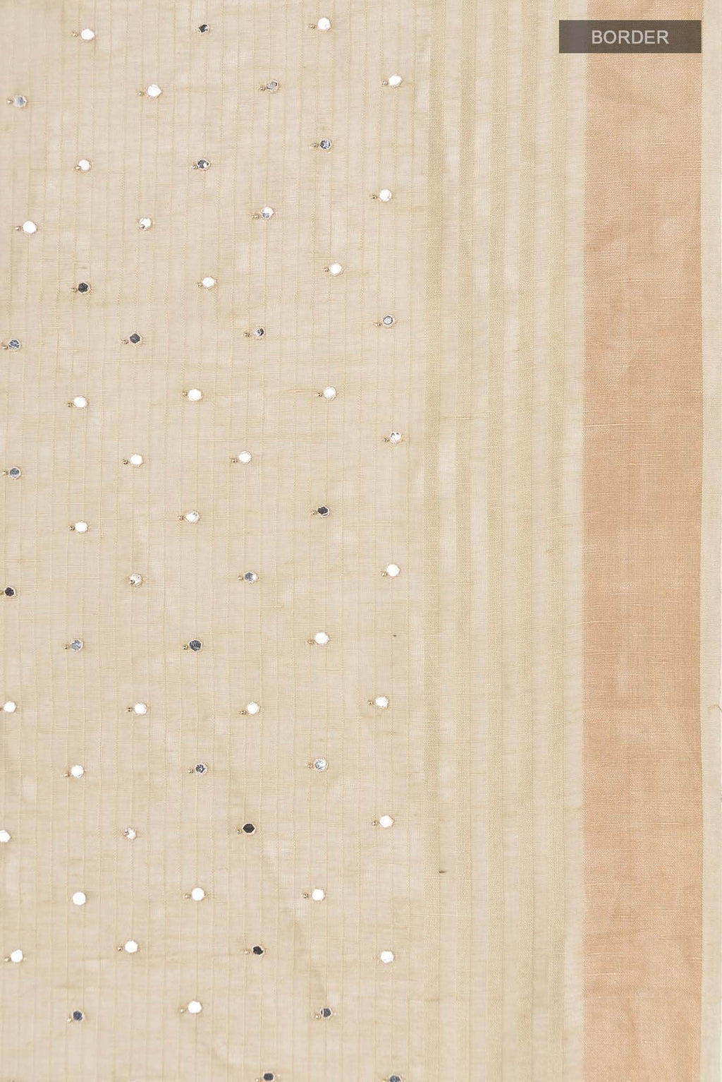 Beige Linen Saree
