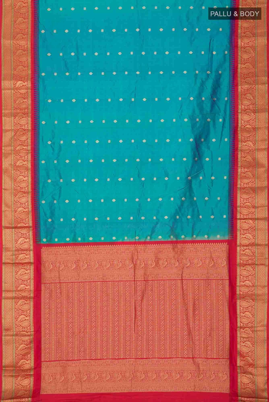 Blue Blended Bangalore Silk Saree
