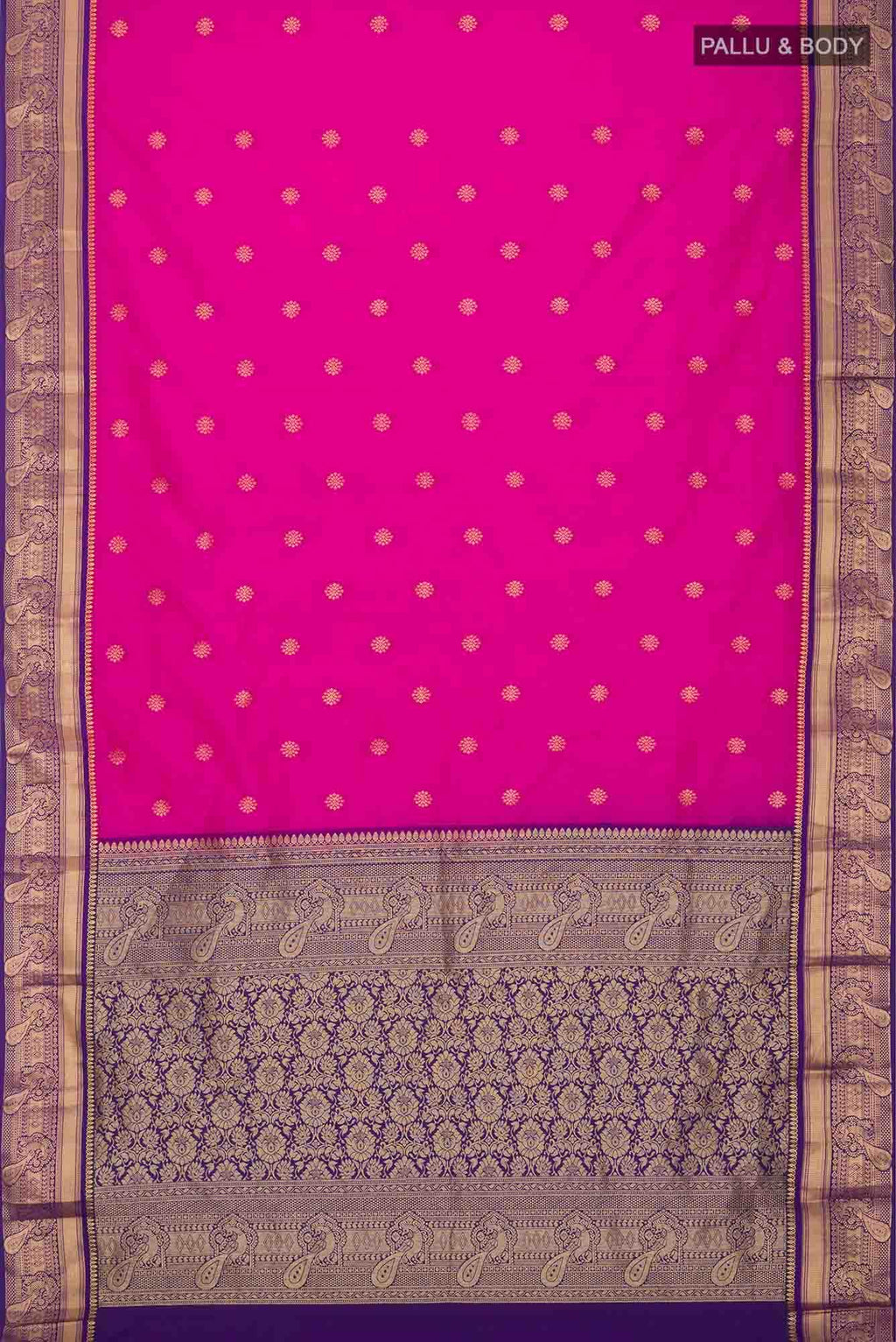 Pink Blended Bangalore Silk Saree