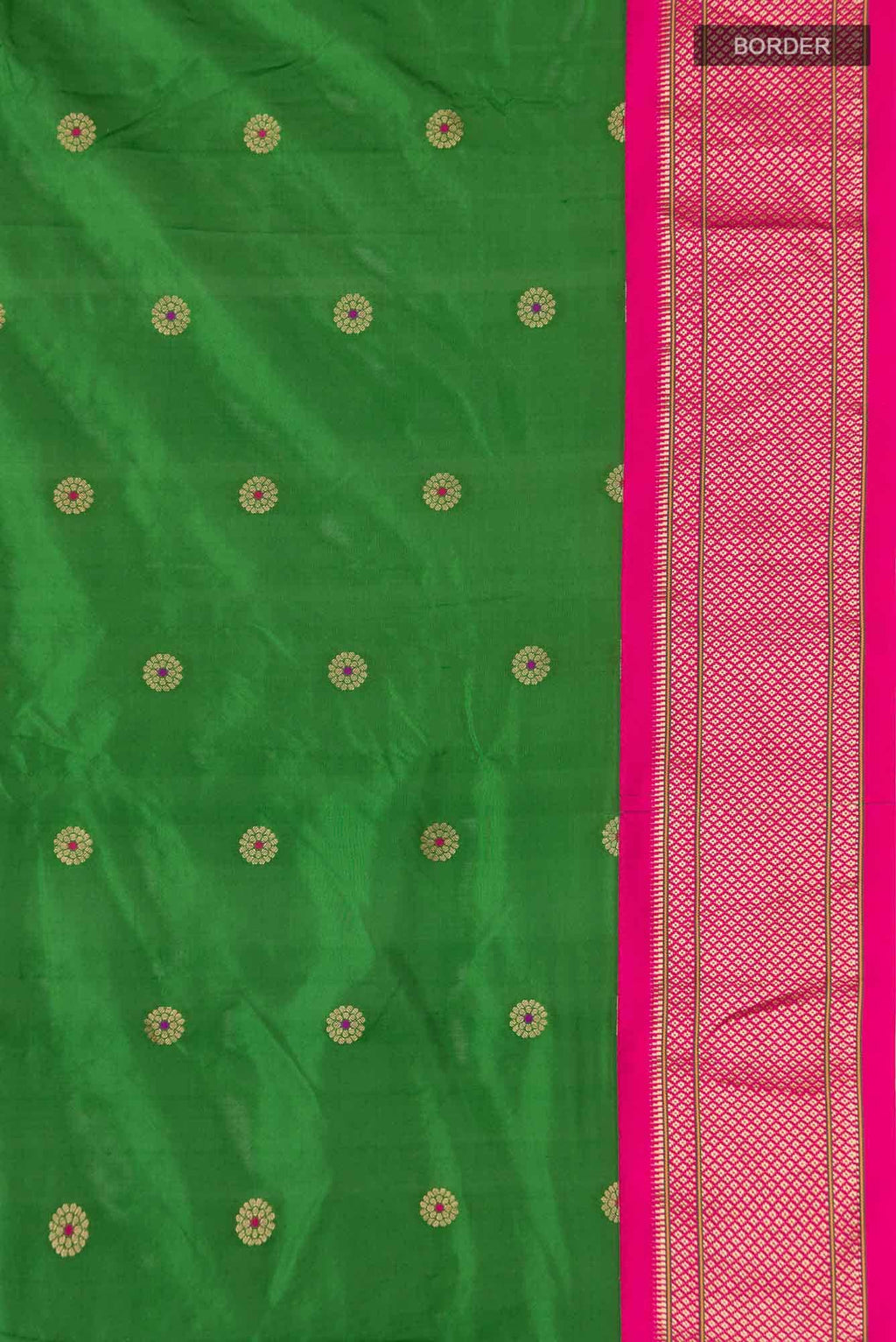 Green Blended Bangalore Silk Saree