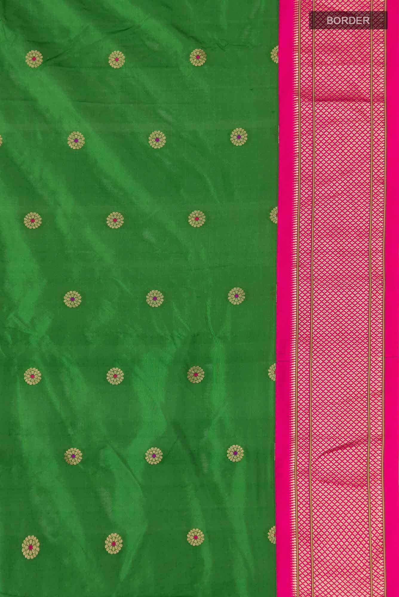 Green Blended Bangalore Silk Saree