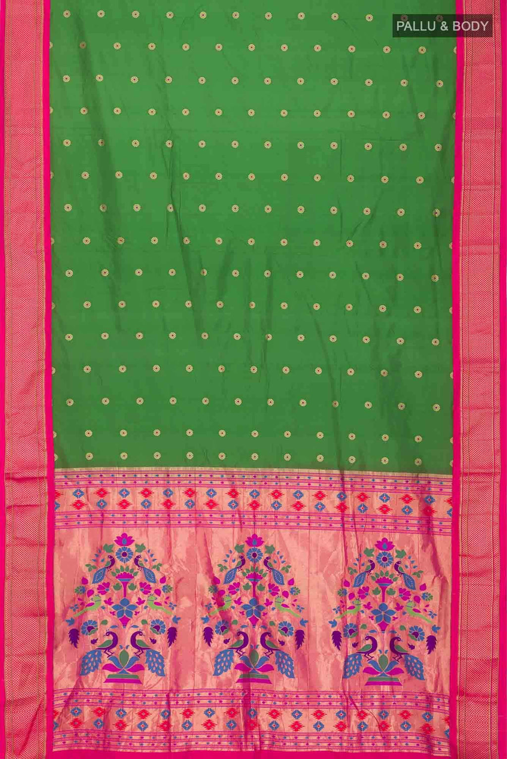 Green Blended Bangalore Silk Saree