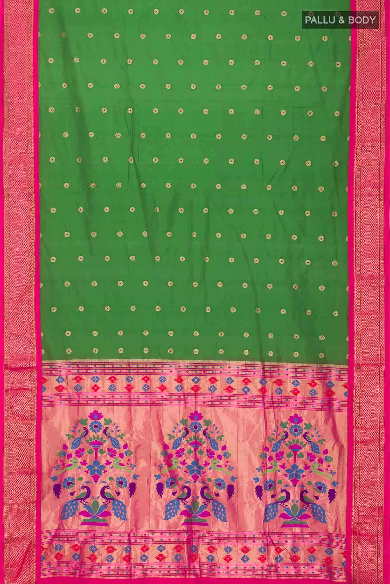 Green Blended Bangalore Silk Saree