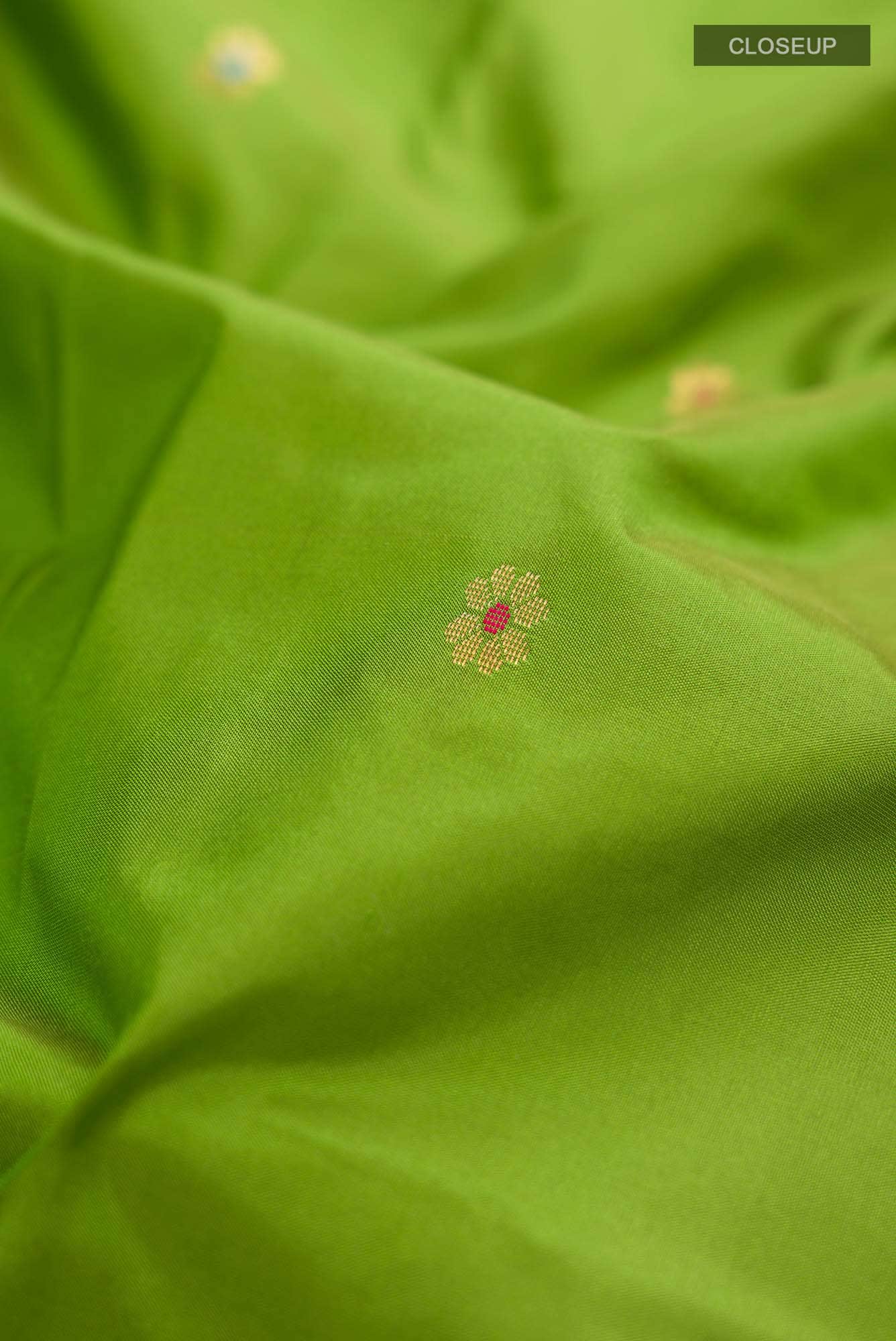 Green Blended Bangalore Silk Saree