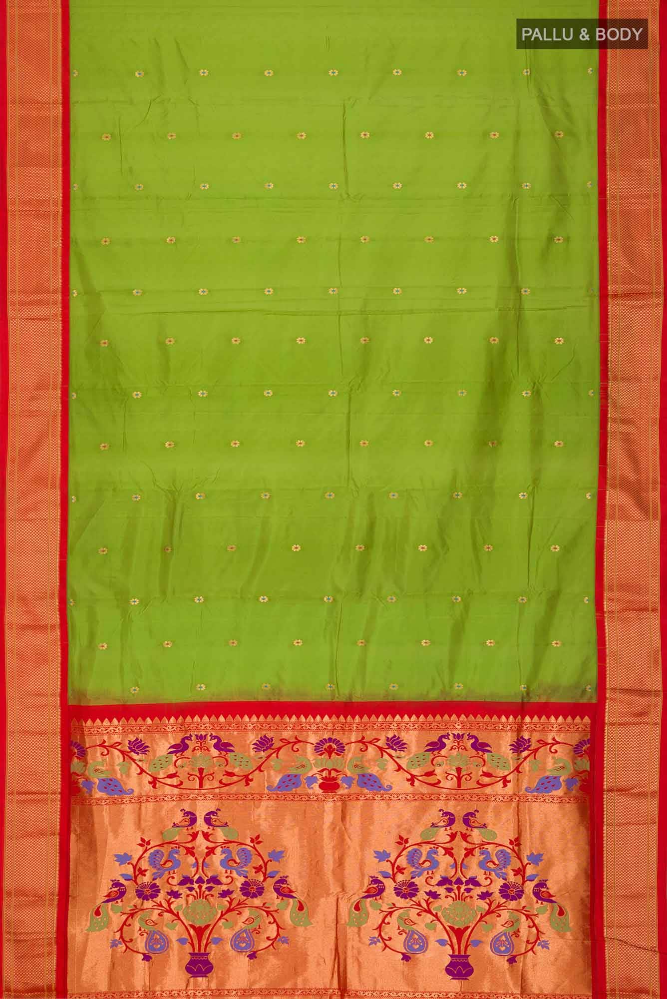 Green Blended Bangalore Silk Saree