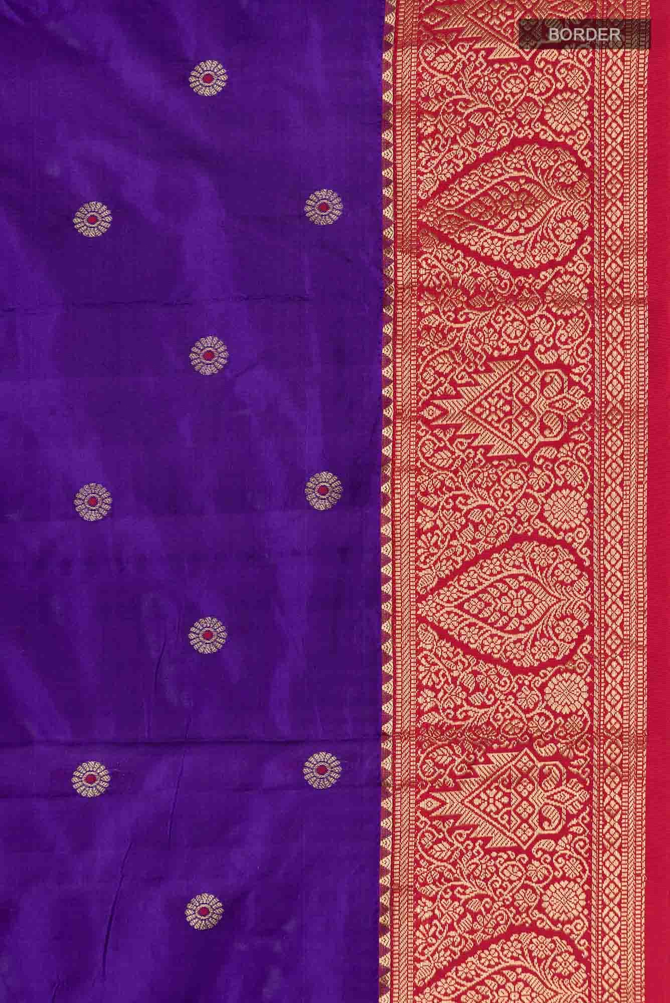 Blue Blended Bangalore Silk Saree