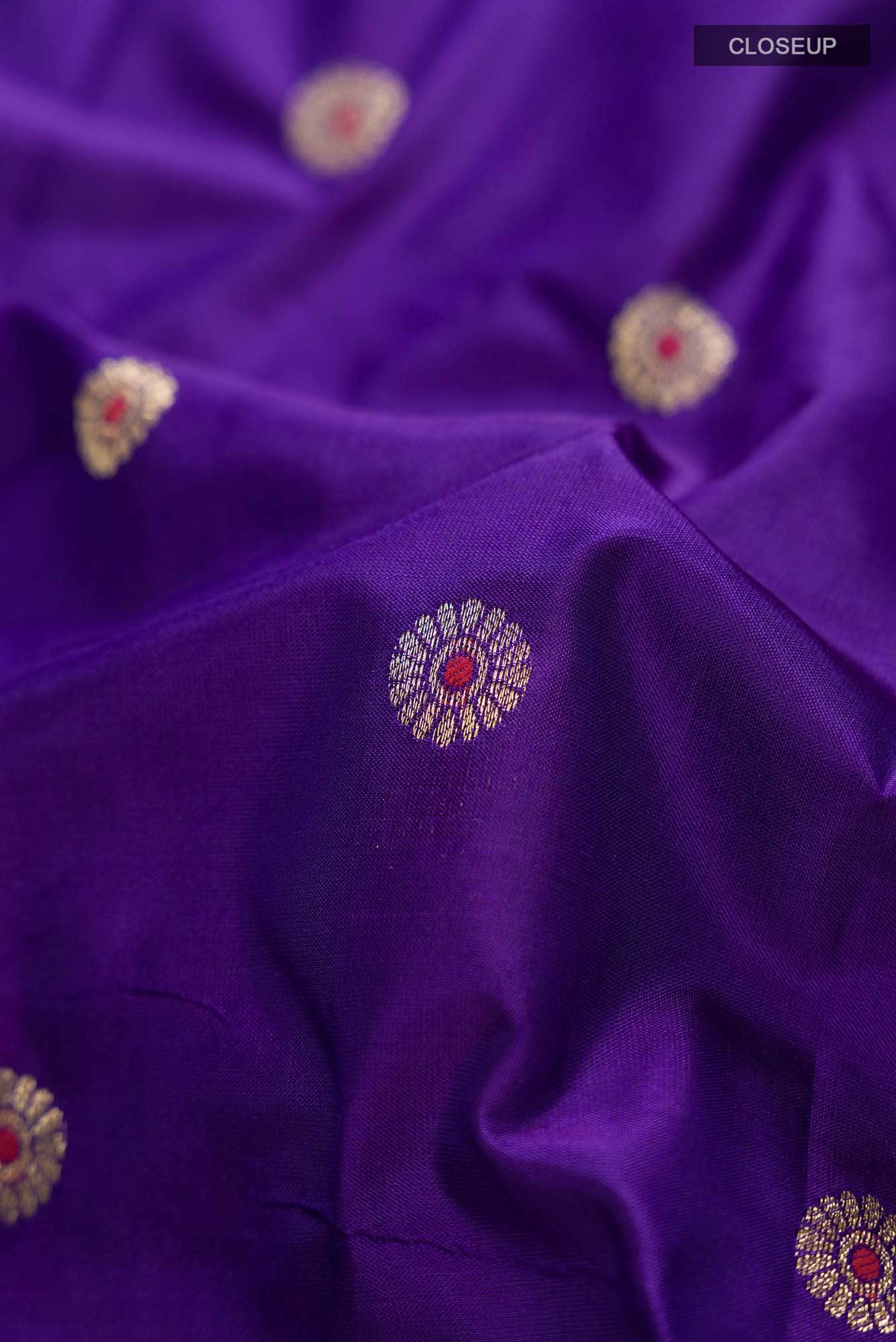 Blue Blended Bangalore Silk Saree