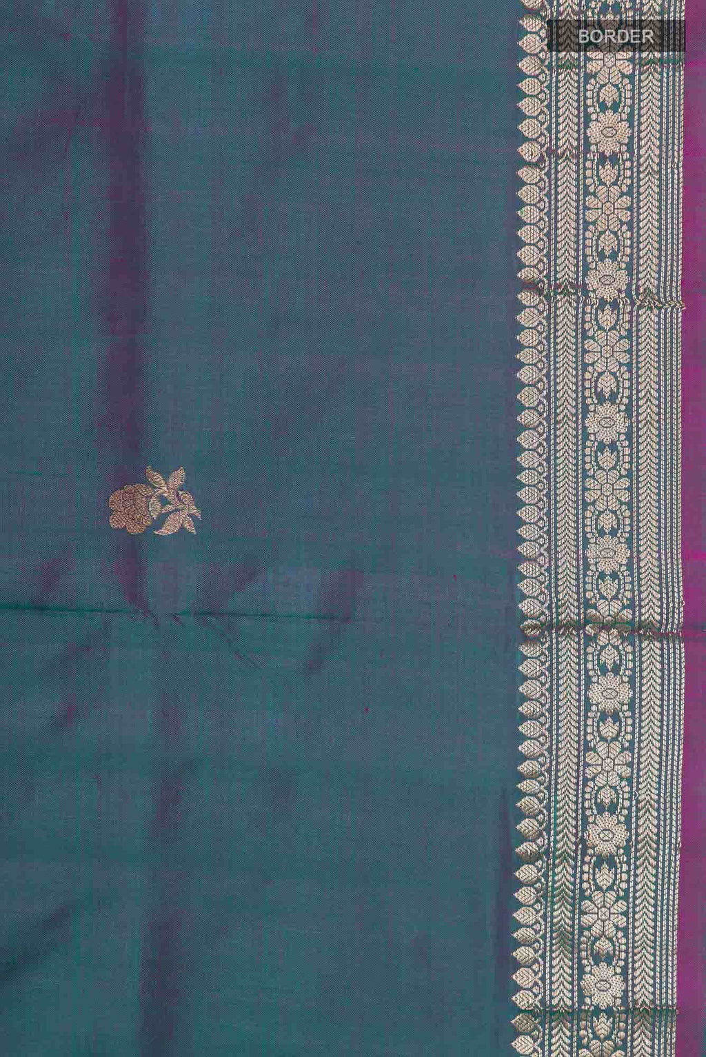 Blue Banarasi Katan Silk Saree