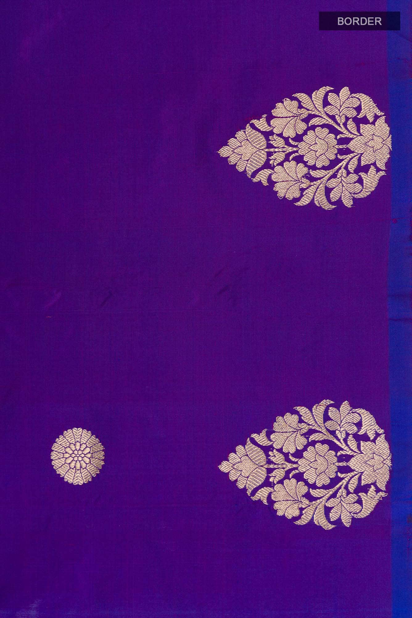 Purple Banarasi Katan Silk Saree