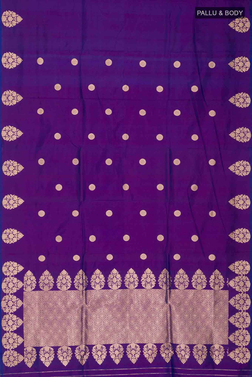 Purple Banarasi Katan Silk Saree