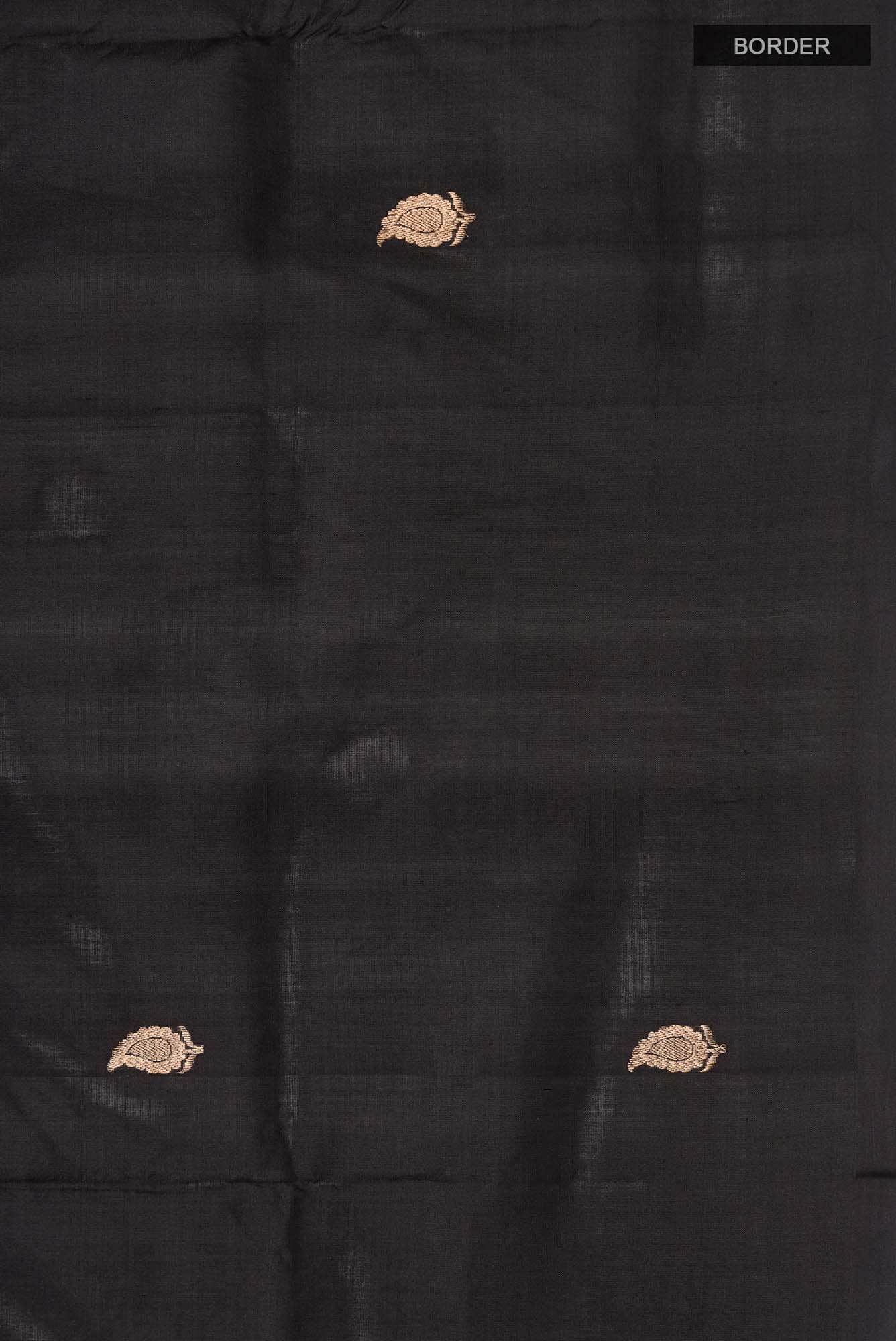 Black Banarasi Katan Silk Saree