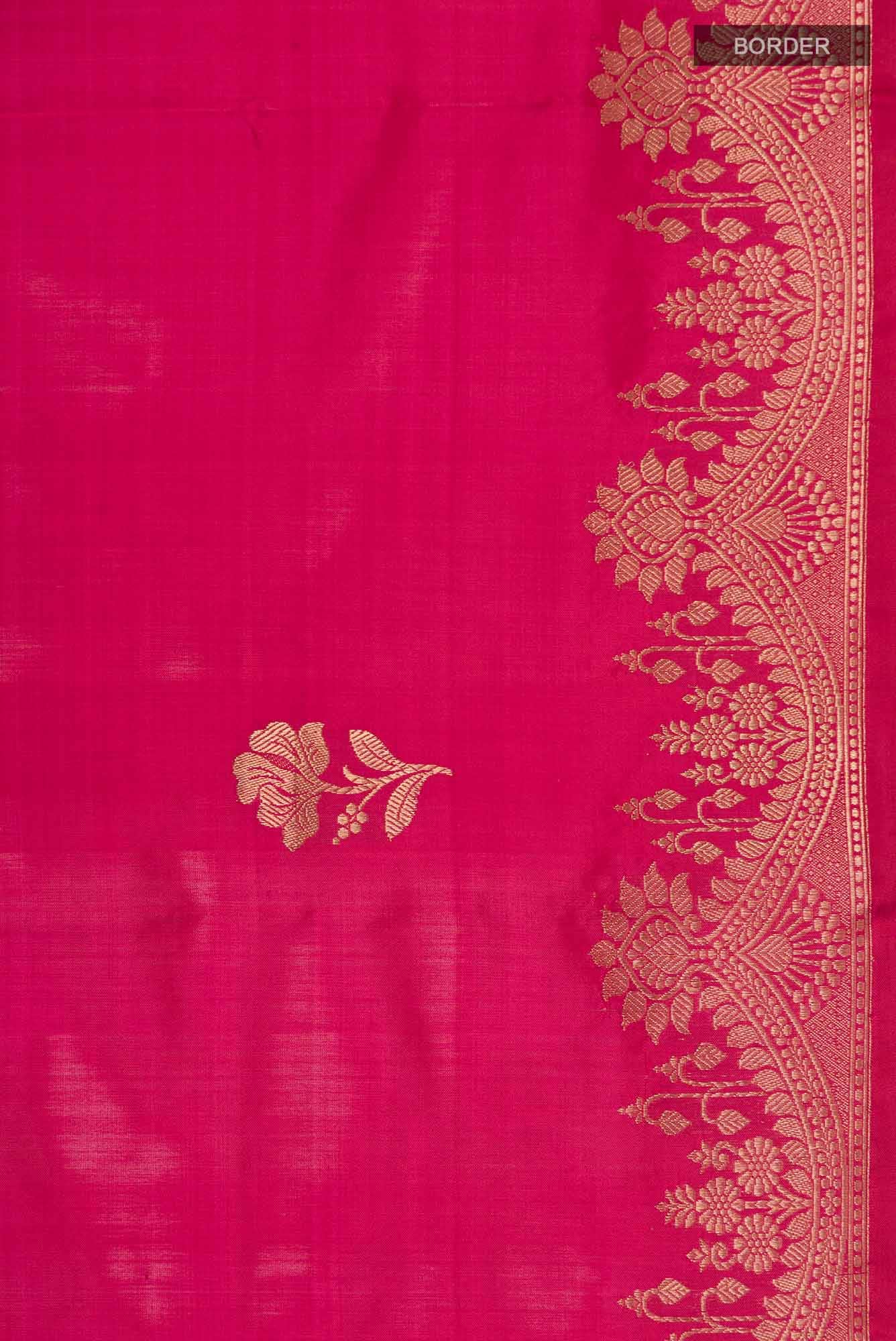 Pink Banarasi Katan Silk Saree