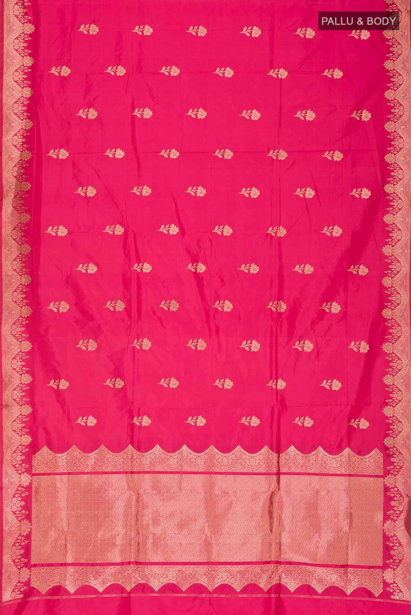 Pink Banarasi Katan Silk Saree
