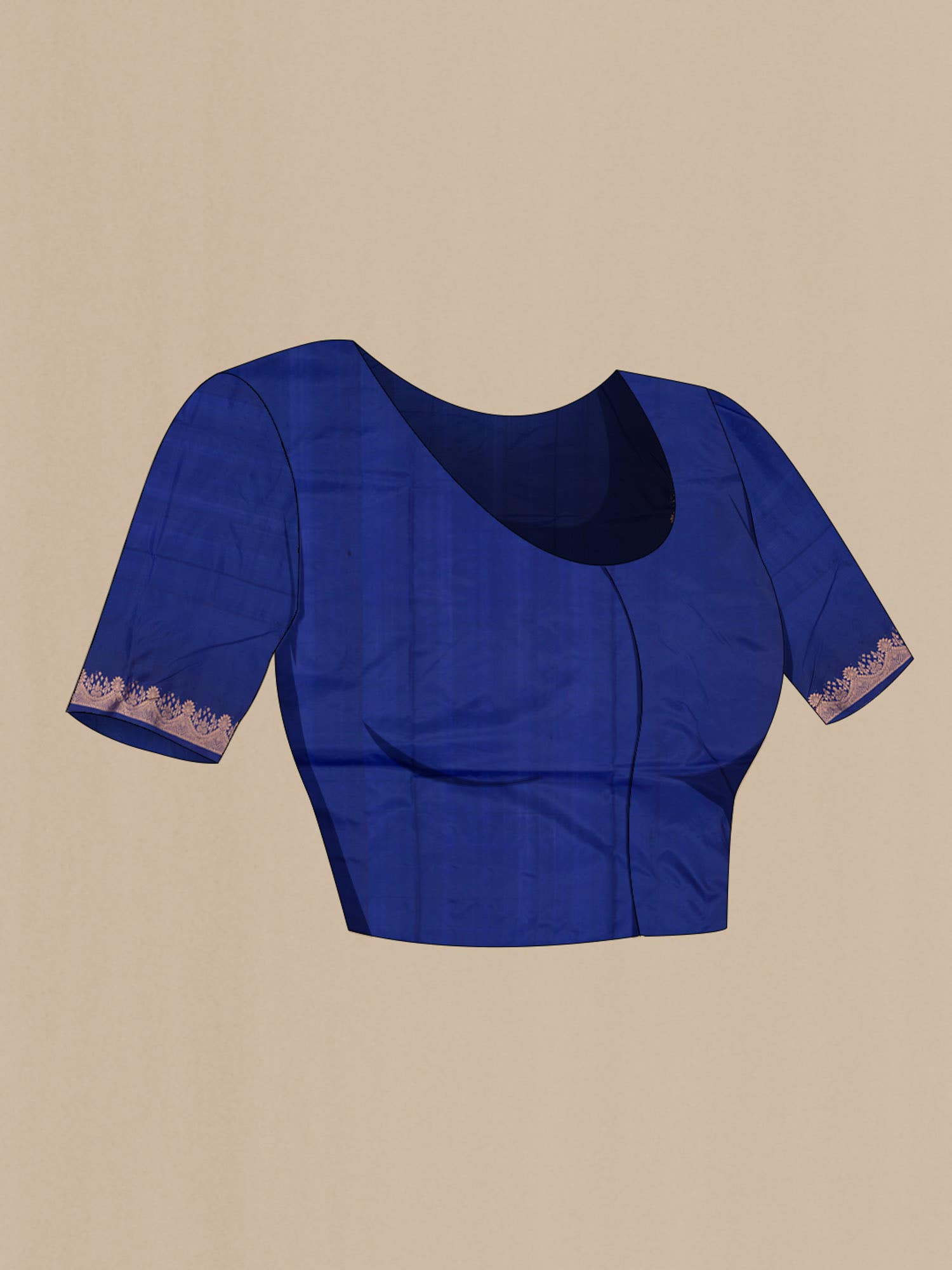 Blue Banarasi Katan Silk Saree