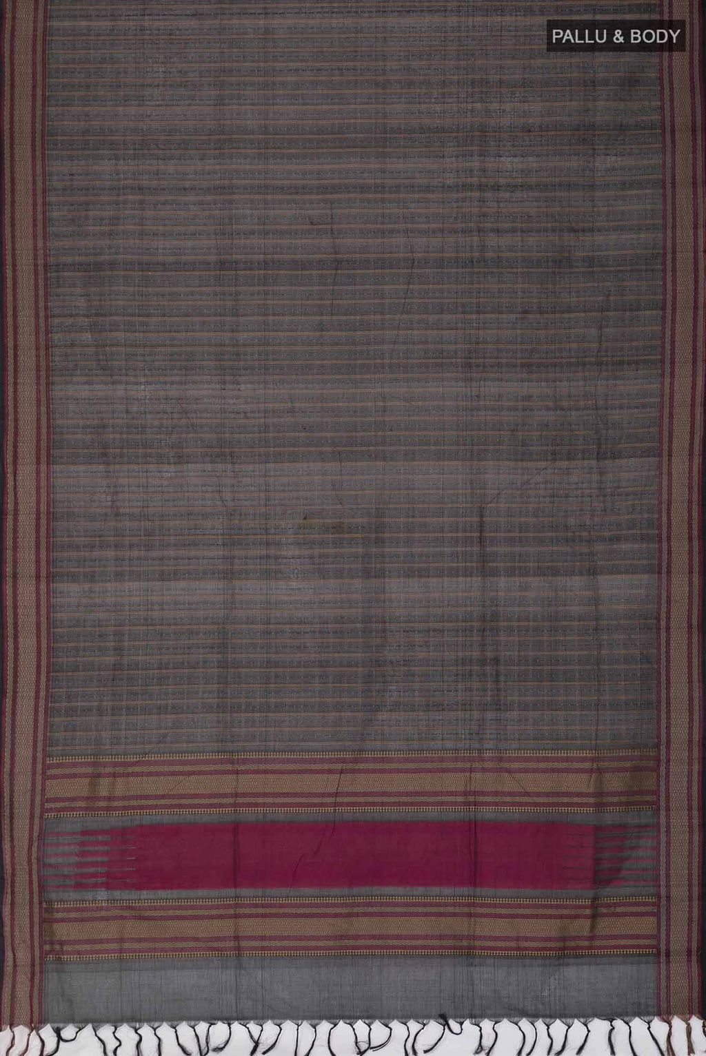 Black Coimbatore Cotton Saree