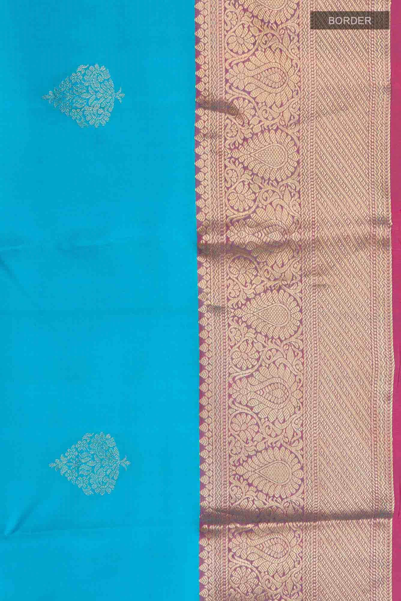 Blue Kanchipuram Silk Saree