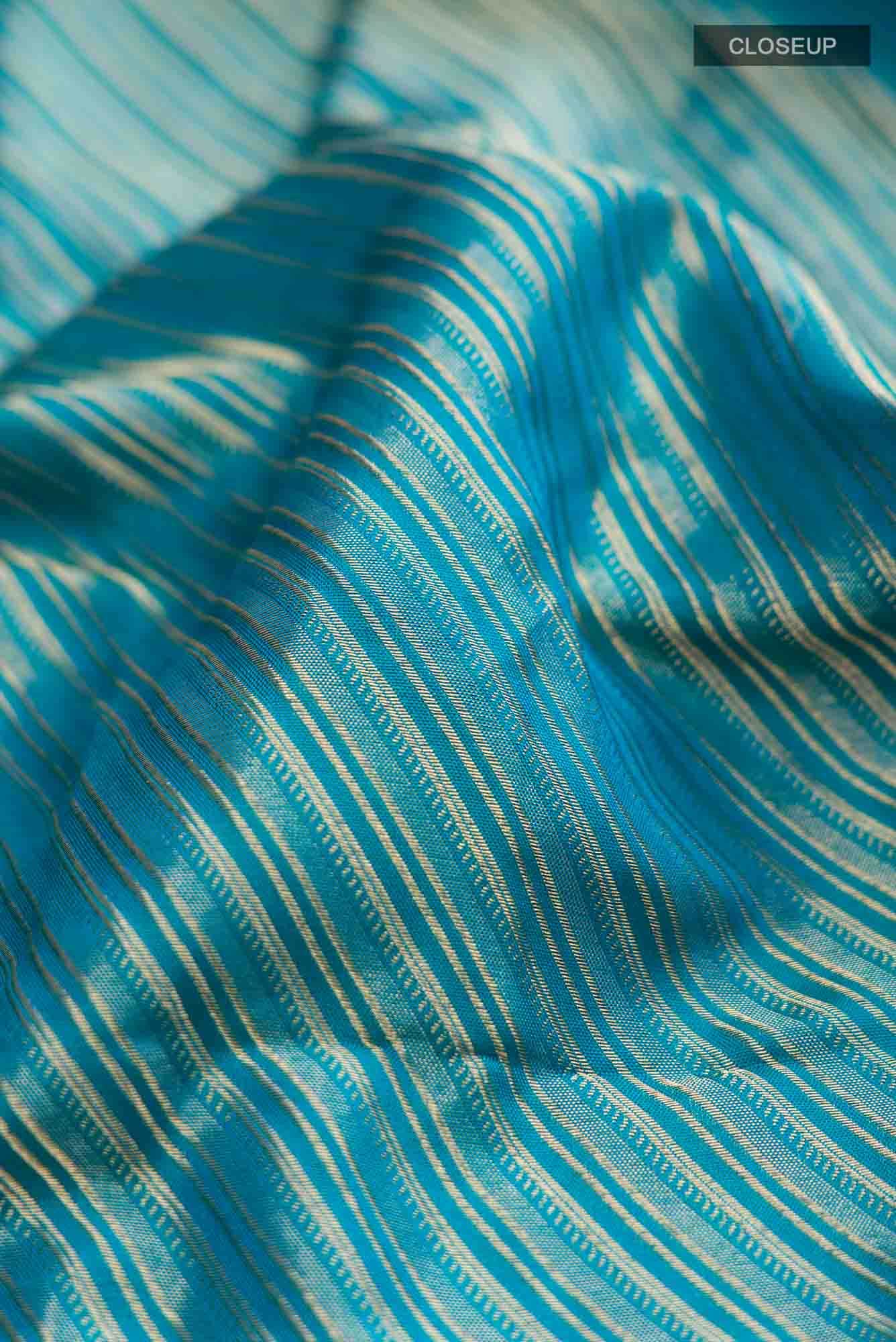 Blue Kanchipuram Silk Saree