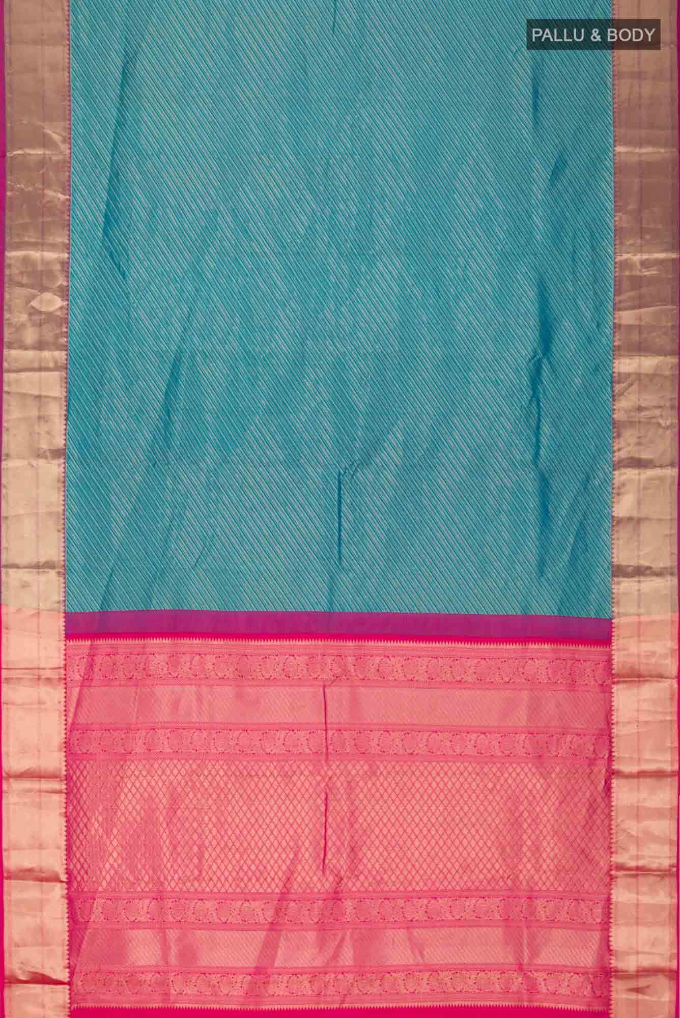 Blue Kanchipuram Silk Saree