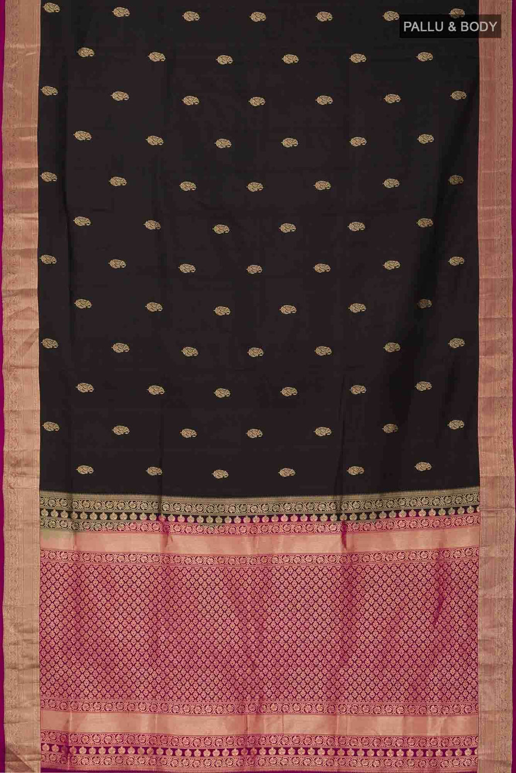 Black Soft Silk Saree