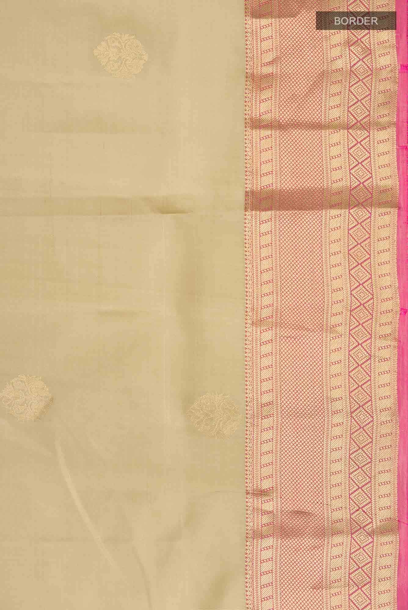 Beige Soft Silk Saree