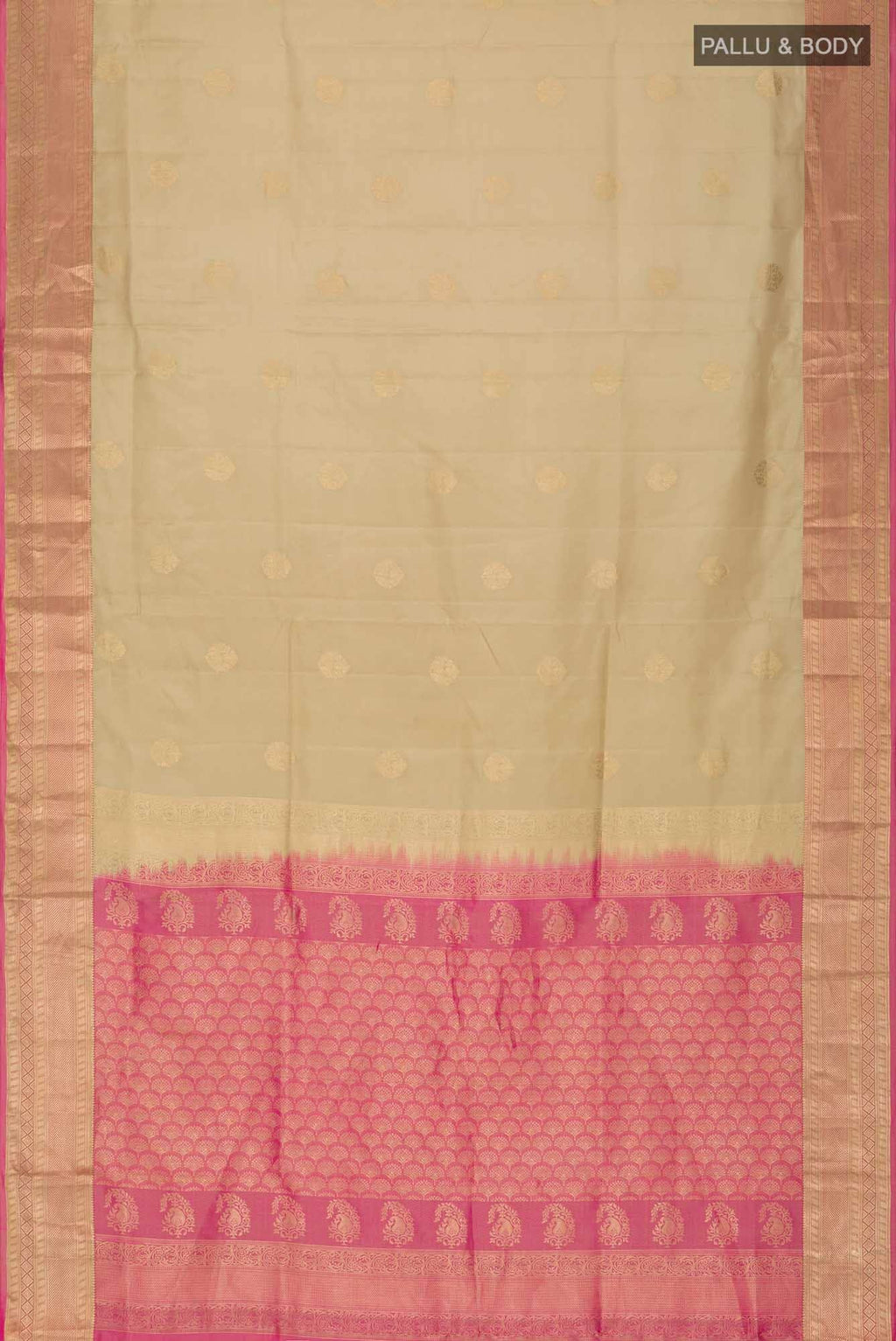Beige Soft Silk Saree