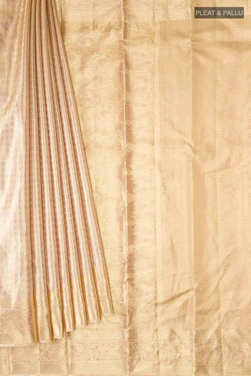 Gold Kanchipuram Tissue Silk Saree