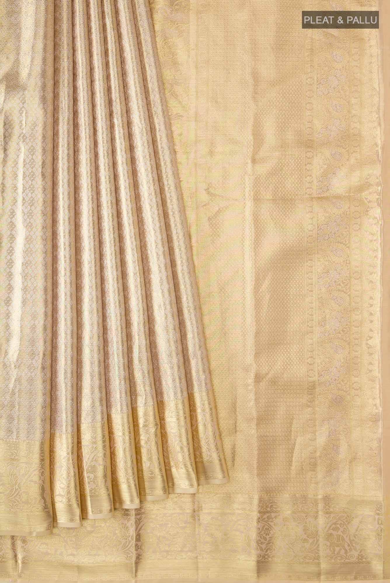 Gold Kanchipuram Silk Saree