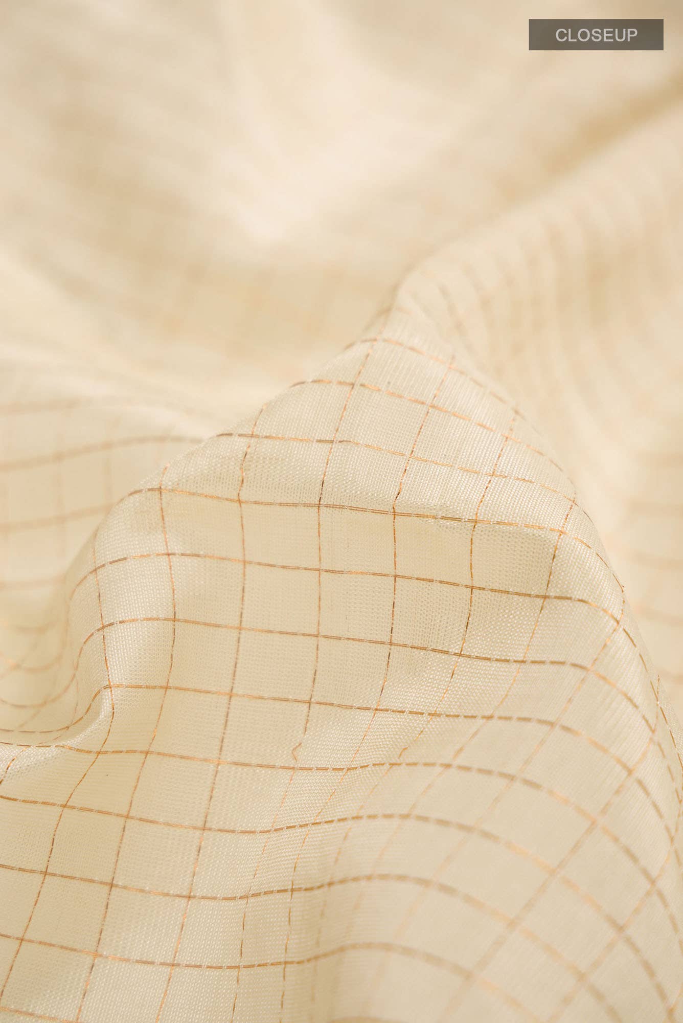 Cream Silk Cotton Saree