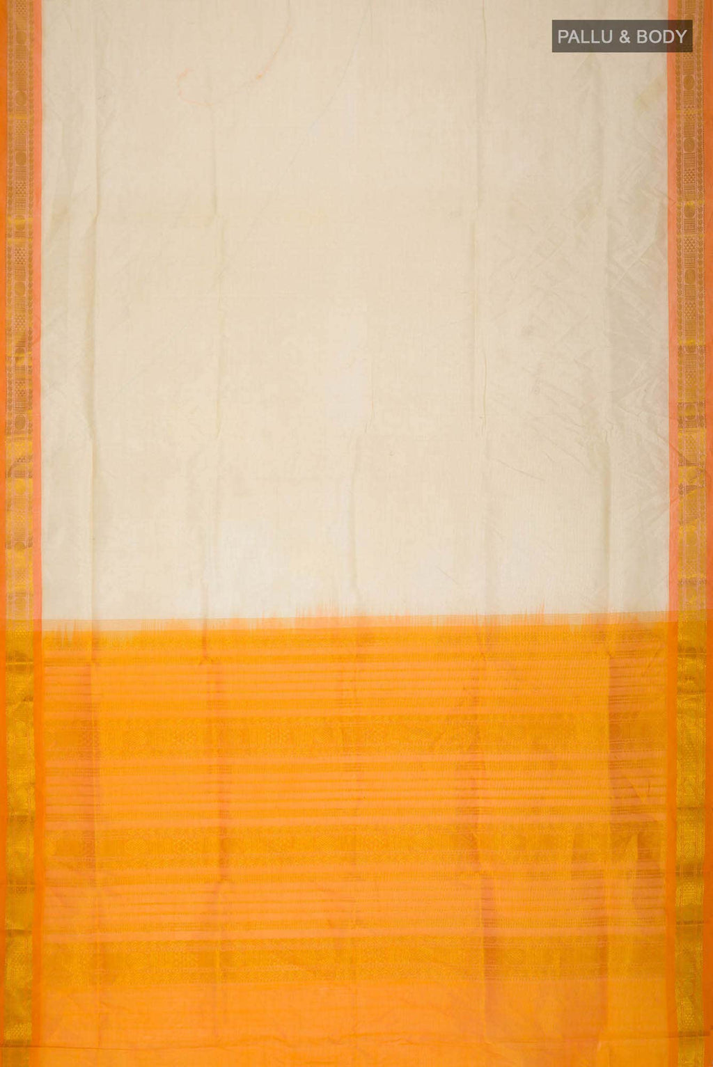 Cream Silk Cotton Saree
