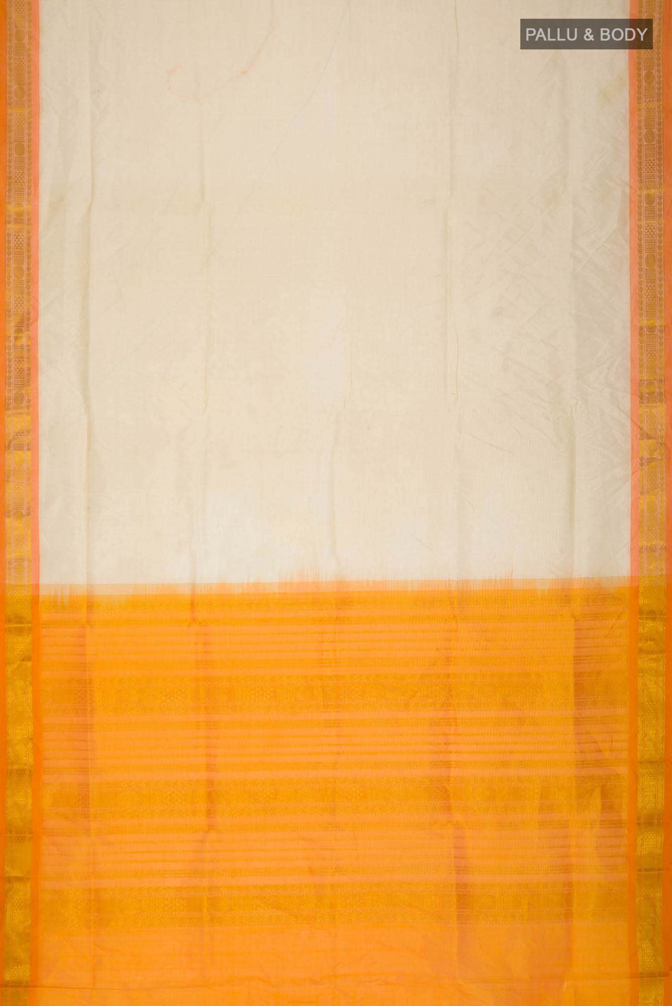 Cream Silk Cotton Saree